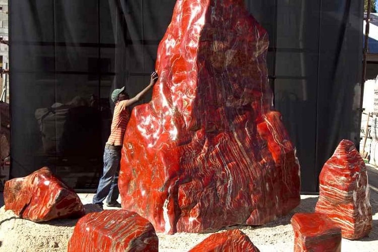 Le plus grand jaspe rouge du monde