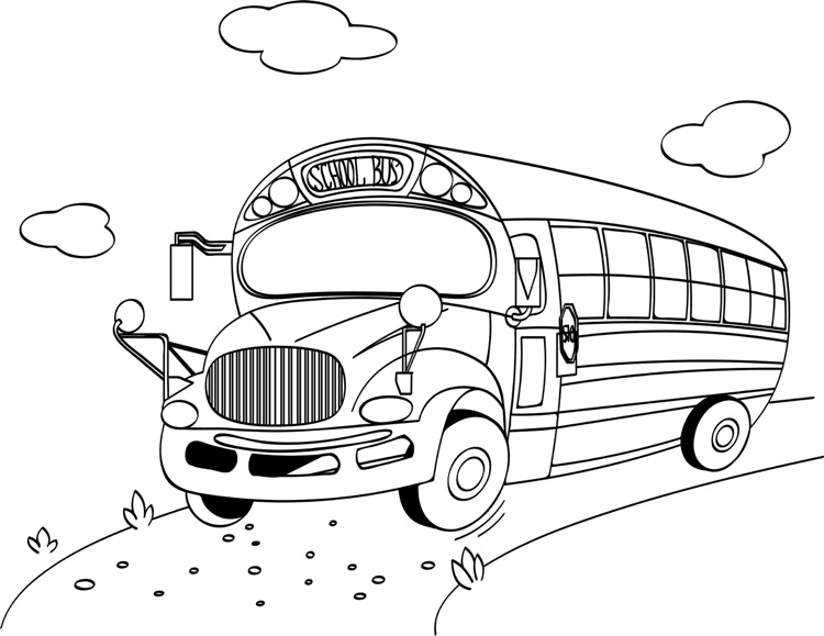 autobus scolaire idée coloriage rentrée enfants maternelle