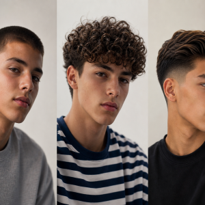 Coupe de cheveux ado garçon courte dégradée 2021 : buzz cut, boucles et pompadour