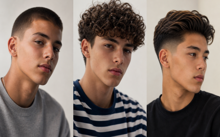 Coupe de cheveux ado garçon courte dégradée 2021 : buzz cut, boucles et pompadour