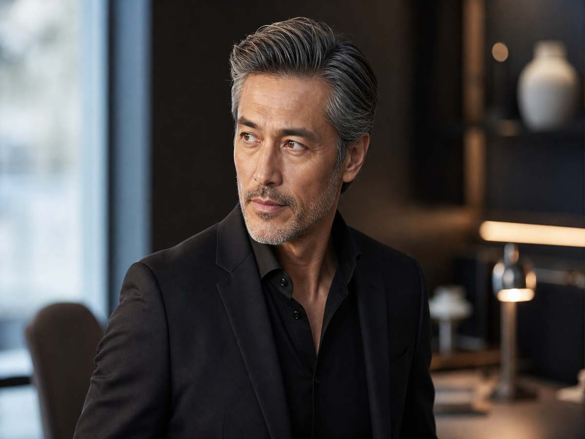 cheveux poivre et sel homme coloration cheveux homme tendance