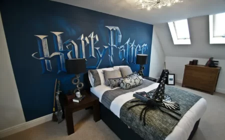 deco harry potter chambre deco de chambre enfant mur d'accent decoration murale chapeau sorcière balai volant