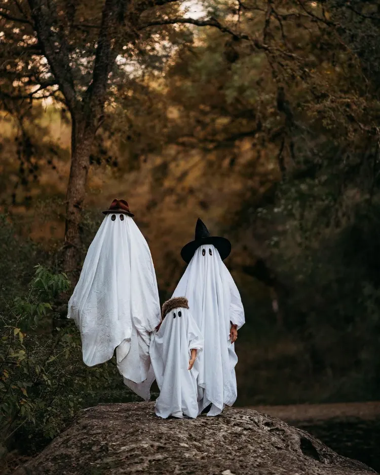idée costume fantôme tendance 2021 halloween diy facile pour toute la famille