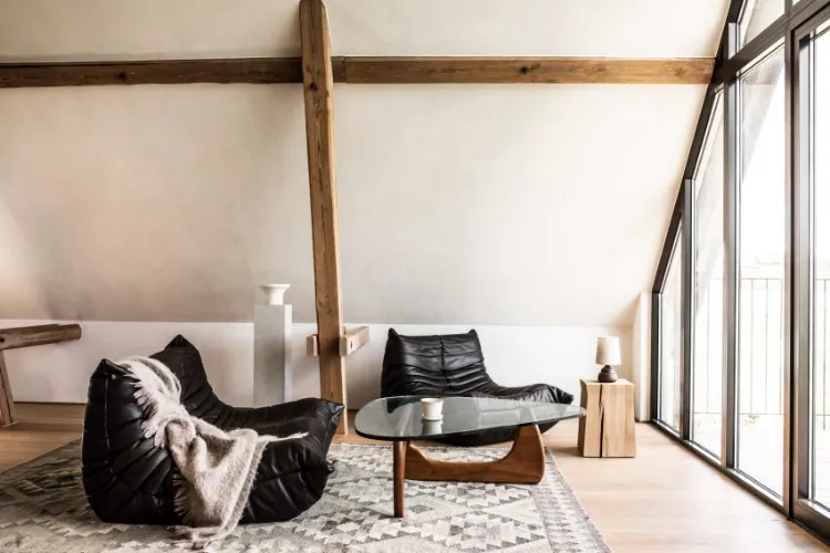 idées aménagement deco scandinave salon style loft chic