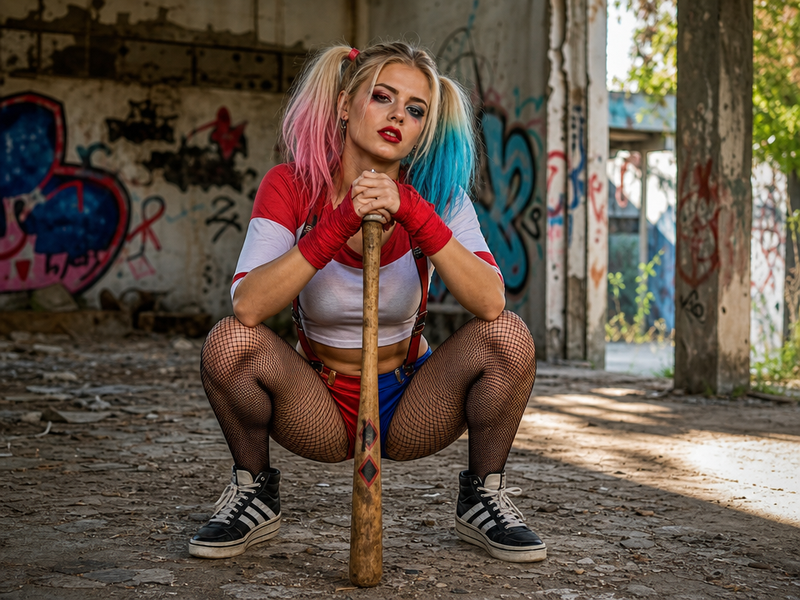 déguisement halloween harley Quinn