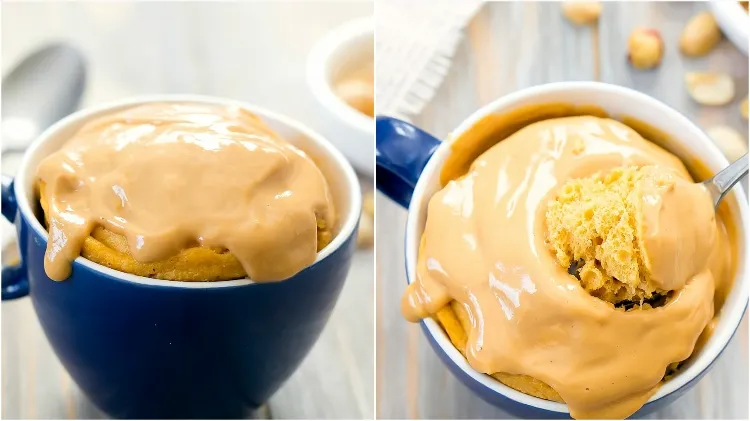 recette mug cake beurre de cacahuète