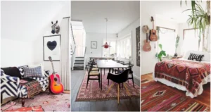 tapis kilim moderne vintage boheme tendance déco automne intérieur 2021