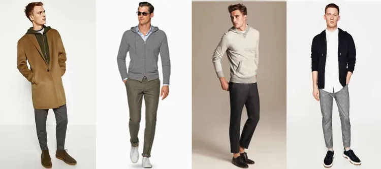 tendances mode 2021 2022 comment porter le hoodie avec un pantalon chic sur mesure
