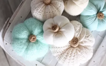 tuto citrouilles décor automne pas cher pullovers recyclés idée originale