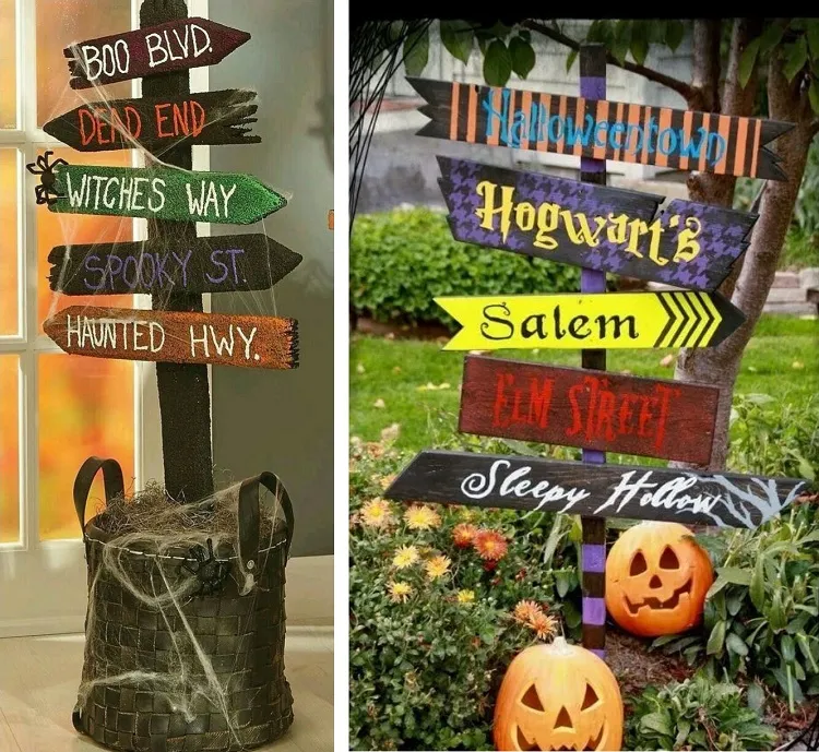 Panneau de jardin d'Halloween DIY