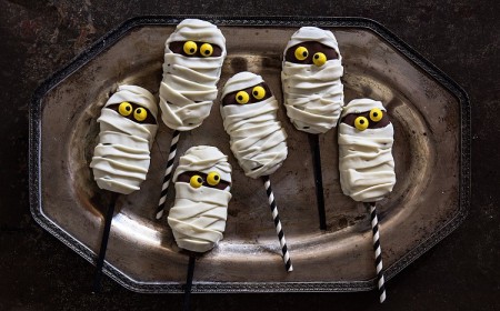 Sucettes de momie pour le 31 octobre