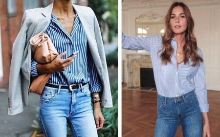 combiner une chemise à rayures avec des jeans