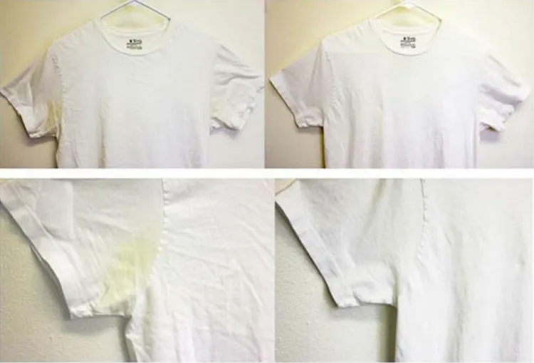 comment blanchir le linge naturellement enlever taches sueur vêtements blancs