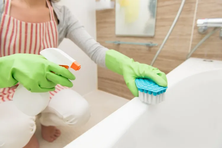 comment enlever les moisissures dans la salle de bain produits spéciaux éliminer champignons