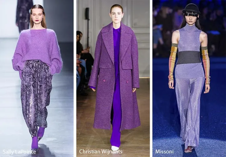 couleurs tendance porter octobre lilas violet lavande mauve mode femme 2021