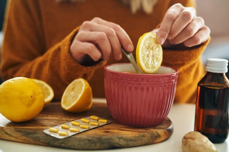 Thé au citron et miel