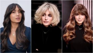 frange rideau tendance 2021 selon la morphologie et le type de cheveux