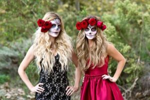 idée de costume d'halloween dernière minute crâne de sucre
