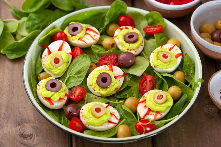 idée de recettes pour halloween - salade