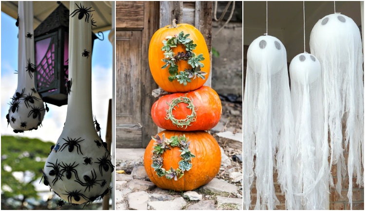 idées originales décoration halloween 2021 extérieur qui fait peur fabriquer pas cher