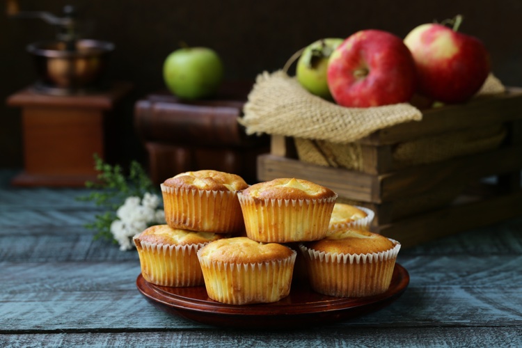 idée de petit déjeuner automne pour le samedi matin muffins à la pomme