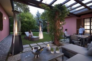 lampe chauffante terrasse électrique coûts fonctionnement inférieurs