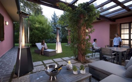 lampe chauffante terrasse électrique coûts fonctionnement inférieurs