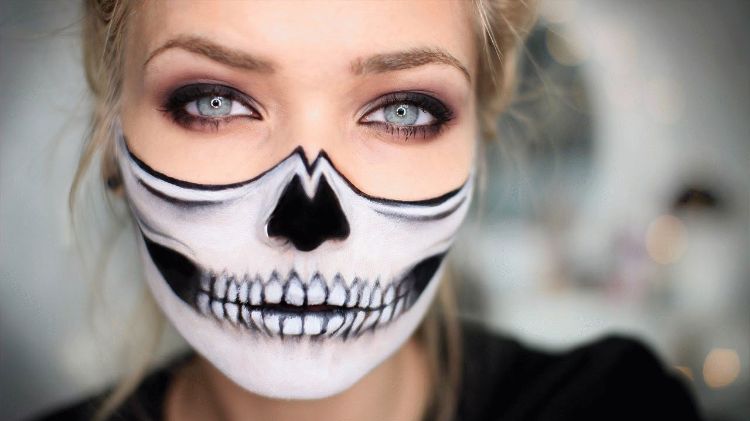 maquillage halloween vert