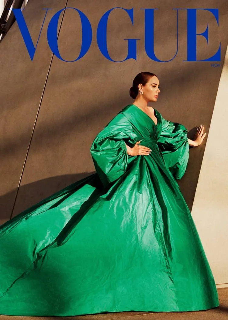perte de poids d'Adele régime entraînement sportif couverture Vogue novembre 2021