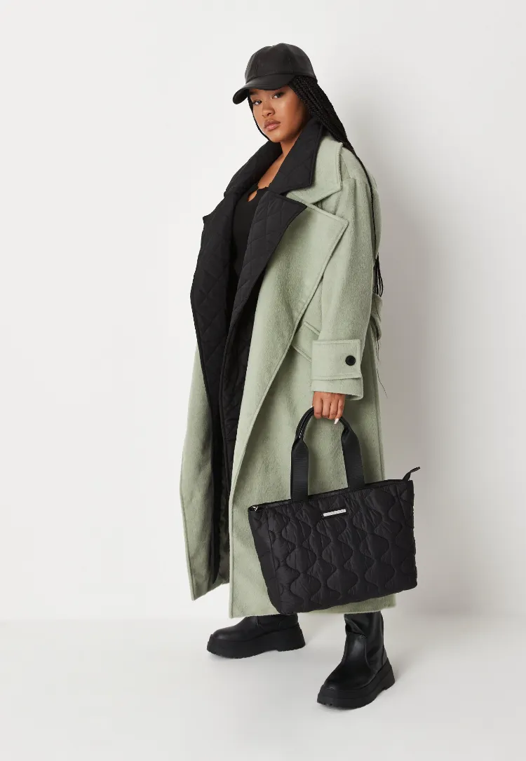 piece fashion plus size ladies autumn winter 2021 long trench coat coat