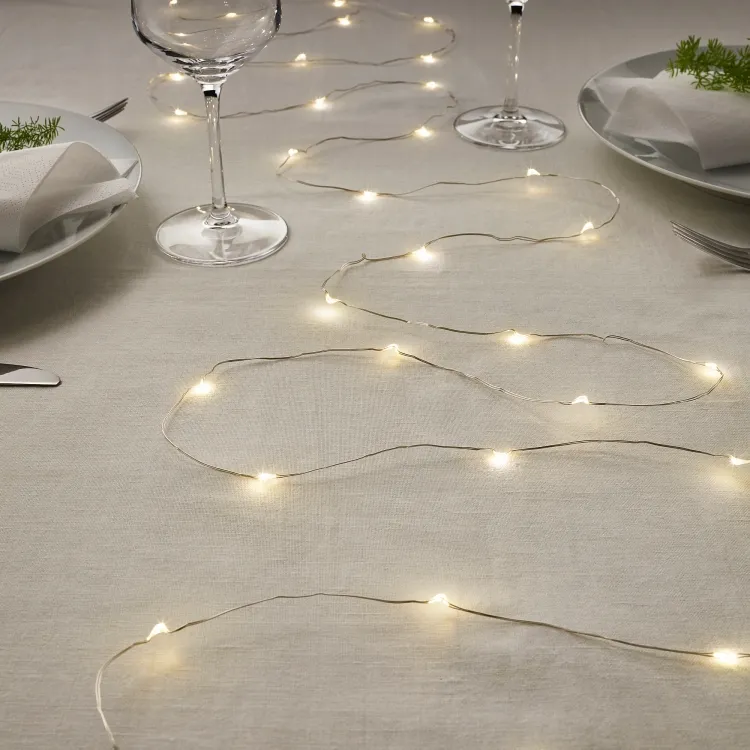 quelle idée déco IKEA hiver 2021 emballer cadeaux guirlandes lumineuses
