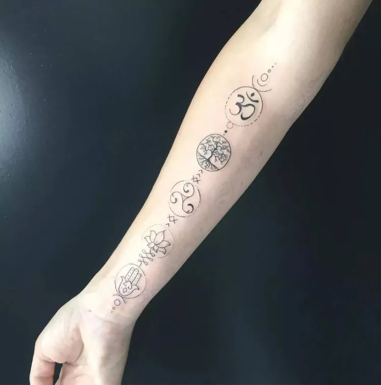 symboles spirituels tendances tatouage automne 2021 femmes