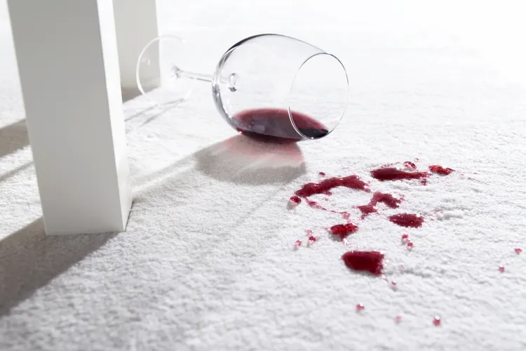 tache de vin rouge tapis préparer solution nettoyage tapis