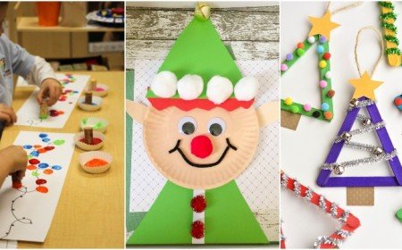 Bricolage Noël maternelle idées faciles enfants petite moyenne grande section
