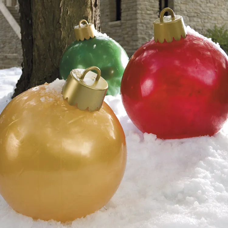 comment fabriquer boules de Noel géantes idées déco extérieure à fabriquer soi meme