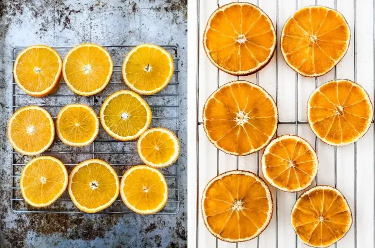 comment faire sécher des rondelles orange pour décoration Noel fabriquer ornements sapin