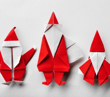 comment faire un père noël origami