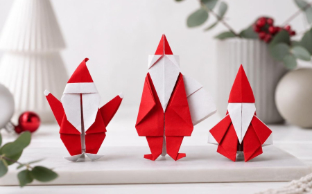comment faire un père noël origami