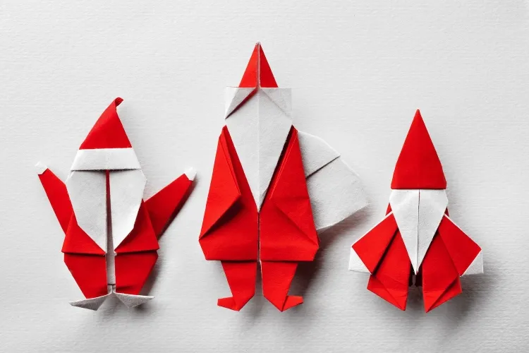 comment faire un père noël origami