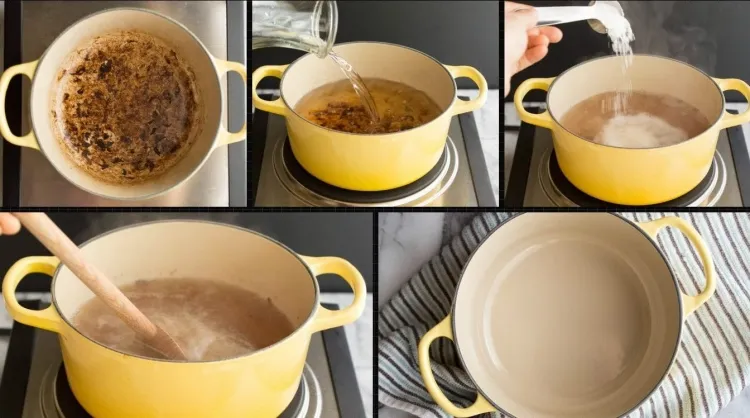 comment nettoyer une casserole émaillée brulée bicarbonate