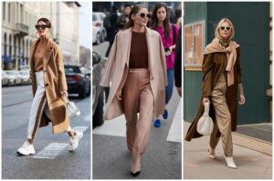 comment porter beige couleur tendance automne 2021 hiver mode femme looks streetwear