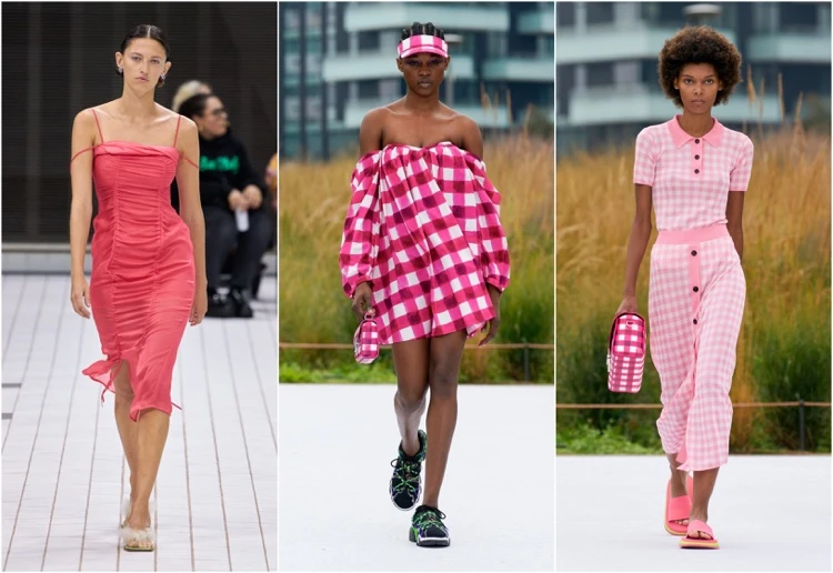 couleurs Pantone 2022 fashion printemps été nuances roses Rejina Pyo MSGM