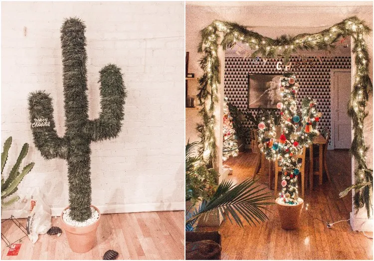 décoration de Noel cactus fabriquer étapes sapin alternatif original