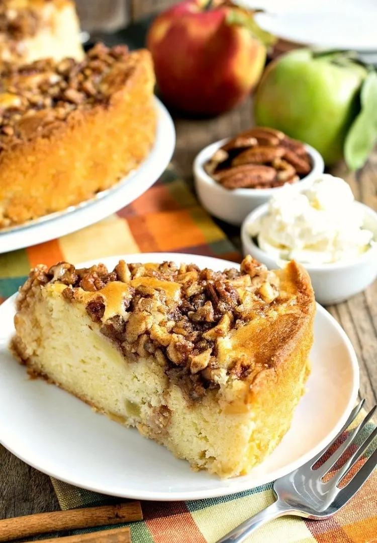 gateau fromage blanc à la pomme