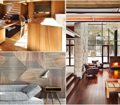 idées revetements meubles éléments design intérieur en bois maison moderne