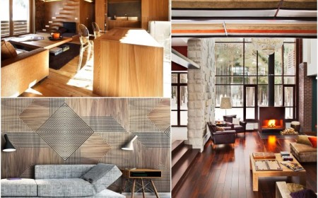 idées revetements meubles éléments design intérieur en bois maison moderne