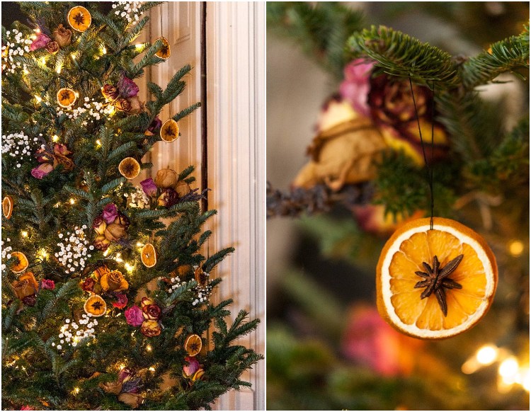 idées utiliser rondelles orange séchée pour décoration Noel originale aromatique