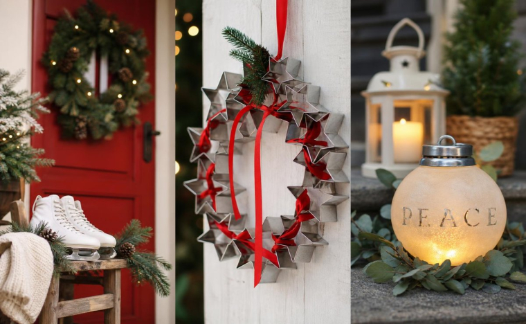 meilleures idées décoration extérieure de Noel à fabriquer tutoriels faciles étapes