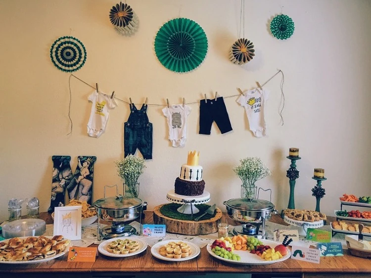 Thème spécial where the wild things are baby shower
