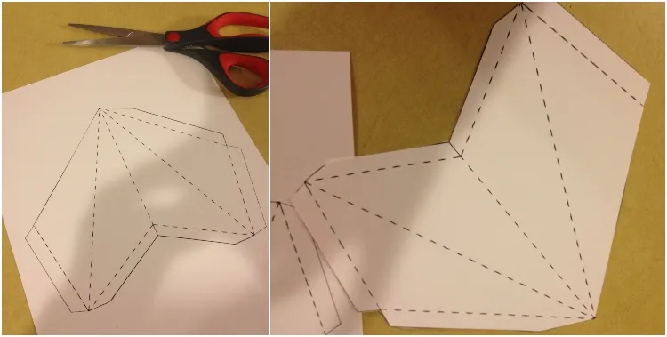 tuto cimier de sapin étoile en papier à fabriquer soi meme quelques étapes
